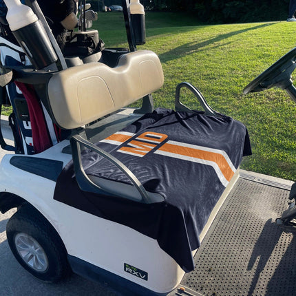 Monogram Personalization Name  Design Premium Cloth Golf Cart Seat Cover