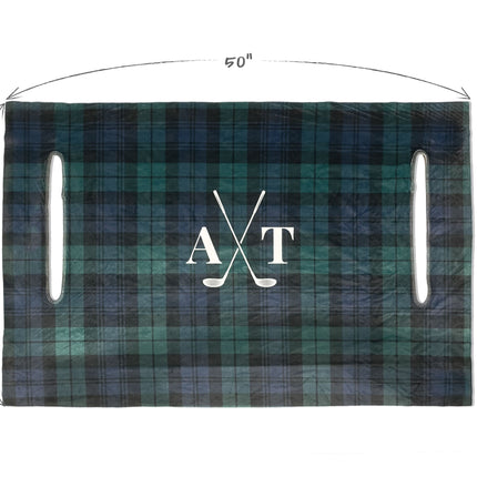 Monogram Personalization Name  Design Premium Cloth Golf Cart Seat Cover