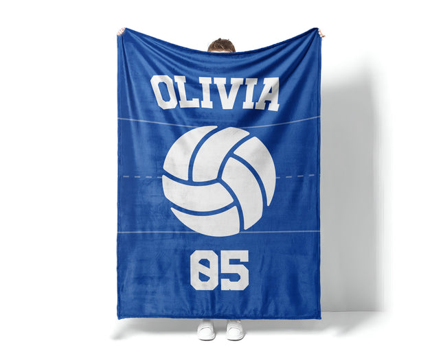 Personalized Sports Team blanket with Name, Custom blanket gift, Birthday Christmas Gift