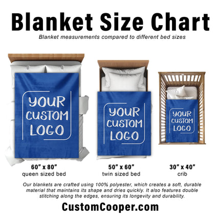 Custom Logo Blanket: Personalized Corporate Gift, Company Branding