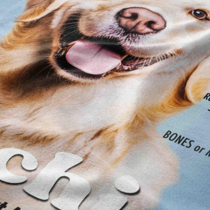 Custom Pet Portrait Blanket, Magazine Cover Design