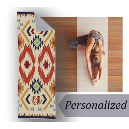 Personalized Custom Design Yoga Mat Towel: Custom 24" x 68" Cotton Blend