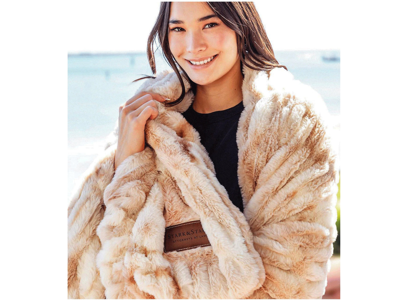 Personalized Monogram Blanket, Plush Monogrammed Sherpa Fur Blanket - CustomCooper