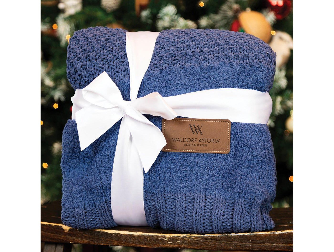 Double Fleece Cable Knit Throw Blanket, Christmas Hostess Gift Monogrammed Blanket - CustomCooper