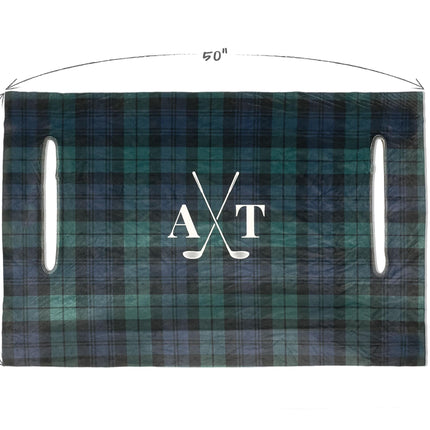 Custom Monogram Golf Cart Seat Cover – Premium Fabric Design