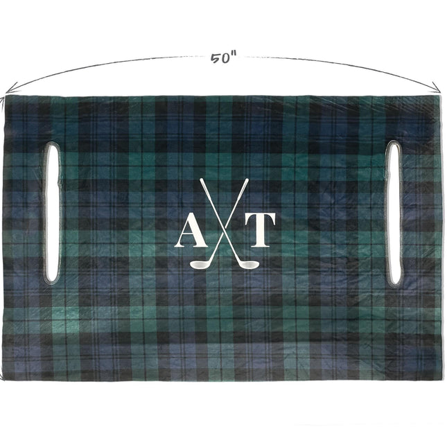 Custom Monogram Golf Cart Seat Cover – Premium Fabric Design