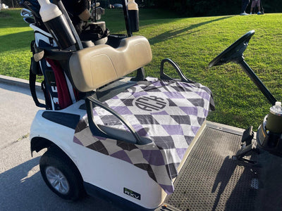 Custom Monogrammed Premium Cloth Golf Cart Seat Cover Christmas gift