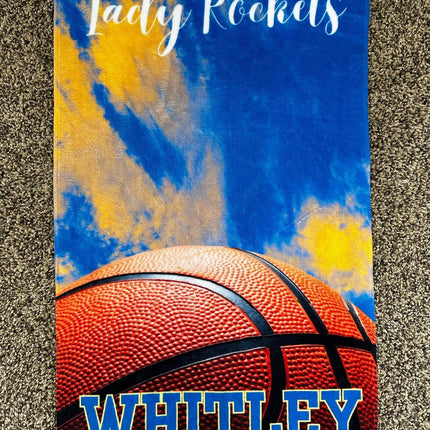 Custom Sports Team Logo Towel, Personalized Gym Rally Towel