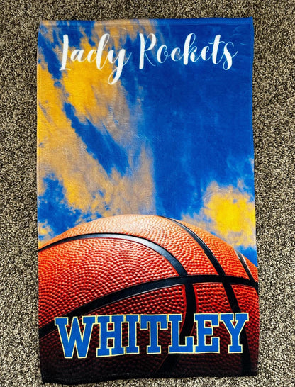 Custom Sports Team Logo Towel, Personalized Gym Rally Towel