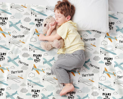 Personalized Construction Truck Minky Blanket: Custom Baby Boy Gift