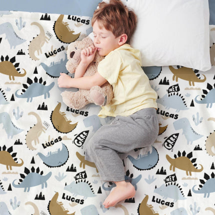 Personalized Construction Truck Minky Blanket: Custom Baby Boy Gift