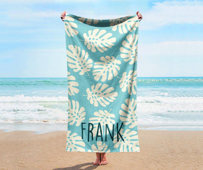 Bold Cool Style Personalized Beach Towel Personalized Name Bath Towel Custom Pool Towel Beach Towel With Name Outside Birthday Vacation Gift