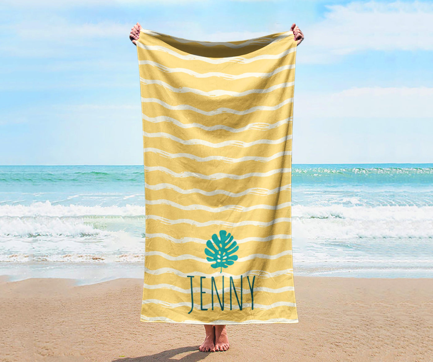 Bold Cool Style Personalized Beach Towel Personalized Name Bath Towel Custom Pool Towel Beach Towel With Name Outside Birthday Vacation Gift