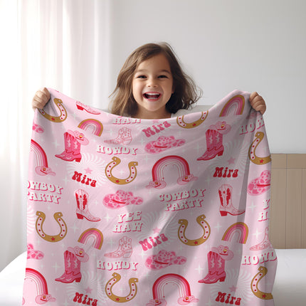 Kids girl Blanket Personalized Minky or Sherpa Baby Blanket Boy, Custom Kids Blanket Birthday Gift Idea