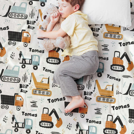 Kids girl Blanket Personalized Minky or Sherpa Baby Blanket Boy, Custom Kids Blanket Birthday Gift Idea