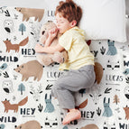 Minky 30x40 (S) inches / Wild Animal