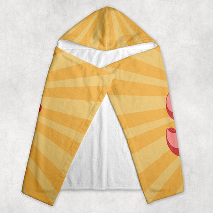 Personalized Kids Hoodie Towel Retro Style Custom Name Bath & Beach Towel Soft Cozy Gift for Kids