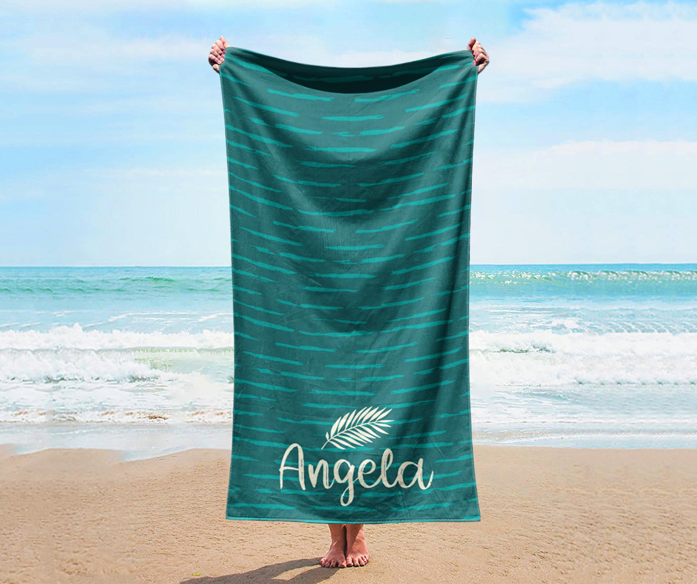 Bold Cool Style Personalized Beach Towel Personalized Name Bath Towel Custom Pool Towel Beach Towel With Name Outside Birthday Vacation Gift