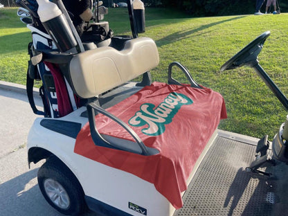 Custom Fabric Golf Cart Seat Cover - Handmade in USA
