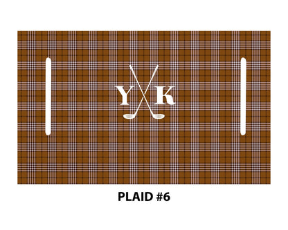 Monogram Personalization Name  Design Premium Cloth Golf Cart Seat Cover