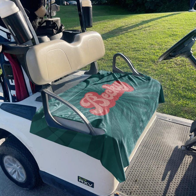 Custom Golf Cart Seat Cover, Fabric, Handmade in USA