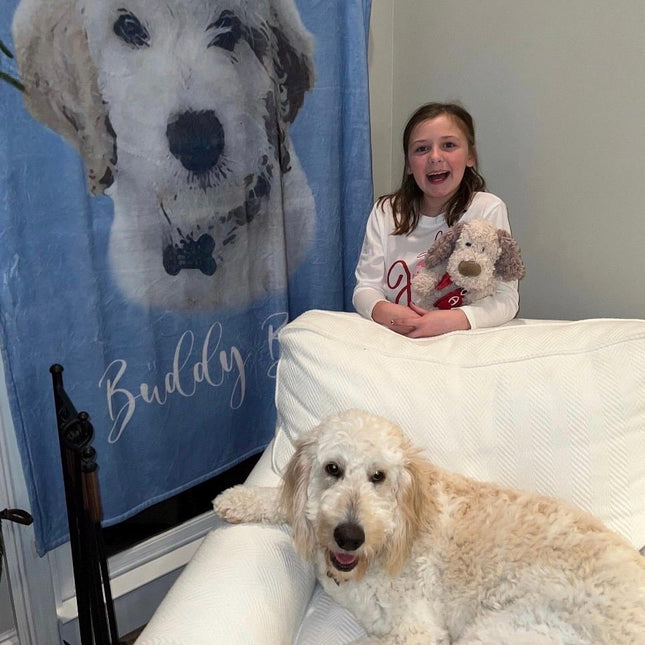 Custom Pet Blanket Using Pet Photo + Name Custom Dog Blanket Personalized Dog Blankets