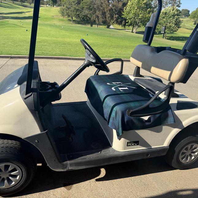 Monogrammed Golf Cart Seat Cover, Personalized Premium Cloth