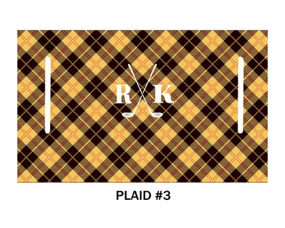 Monogram Personalization Name  Design Premium Cloth Golf Cart Seat Cover