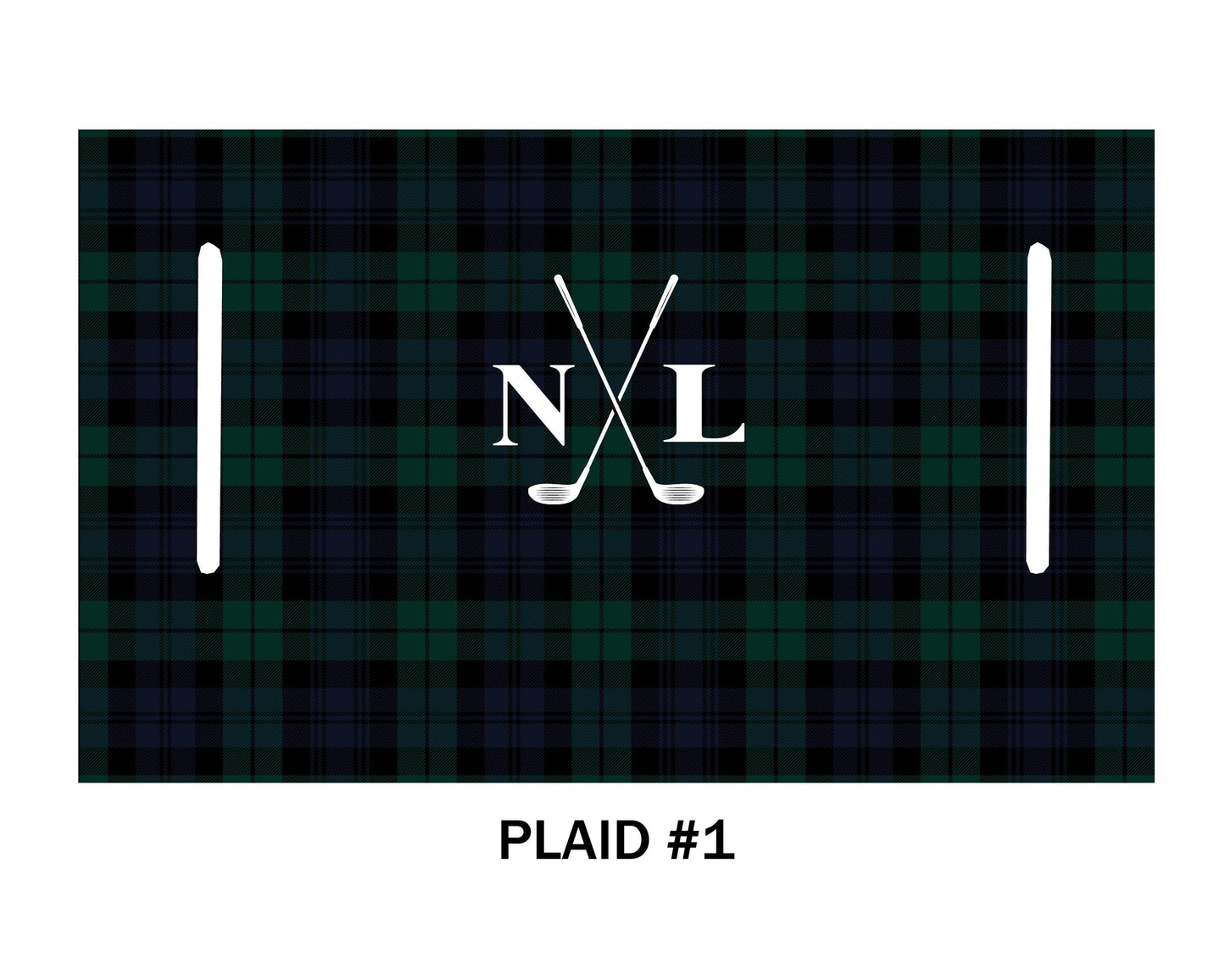 Monogram Personalization Name  Design Premium Cloth Golf Cart Seat Cover