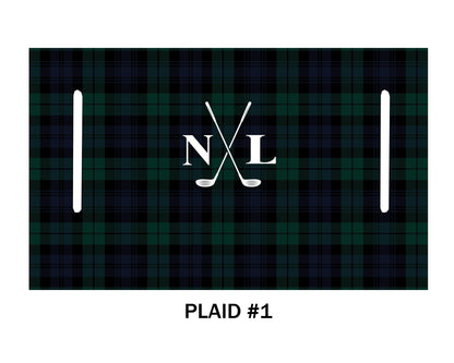 Monogram Personalization Name  Design Premium Cloth Golf Cart Seat Cover