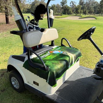 Custom Photo Golf Cart Seat Cover: Personalized Monogram Waterproof Cloth