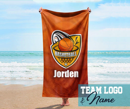 Personalized Beach Towel: Custom Name, Vacation Gift