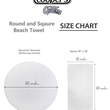 Personalized Watermelon Beach Towel: Round Cotton Pool Towel