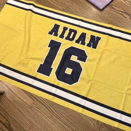 Sports Personalized Beach Towel Personalized Name Bath Towel Custom Pool Towel Beach Towel With Name Outside Birthday Vacation Gift