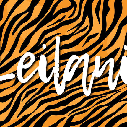 Personalized Animal Print Beach Towel: Custom Name, Soft Cotton Blend