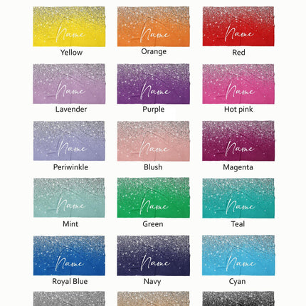 Silver Glitter Personalized Beach Towel: Custom Name Vacation Gift