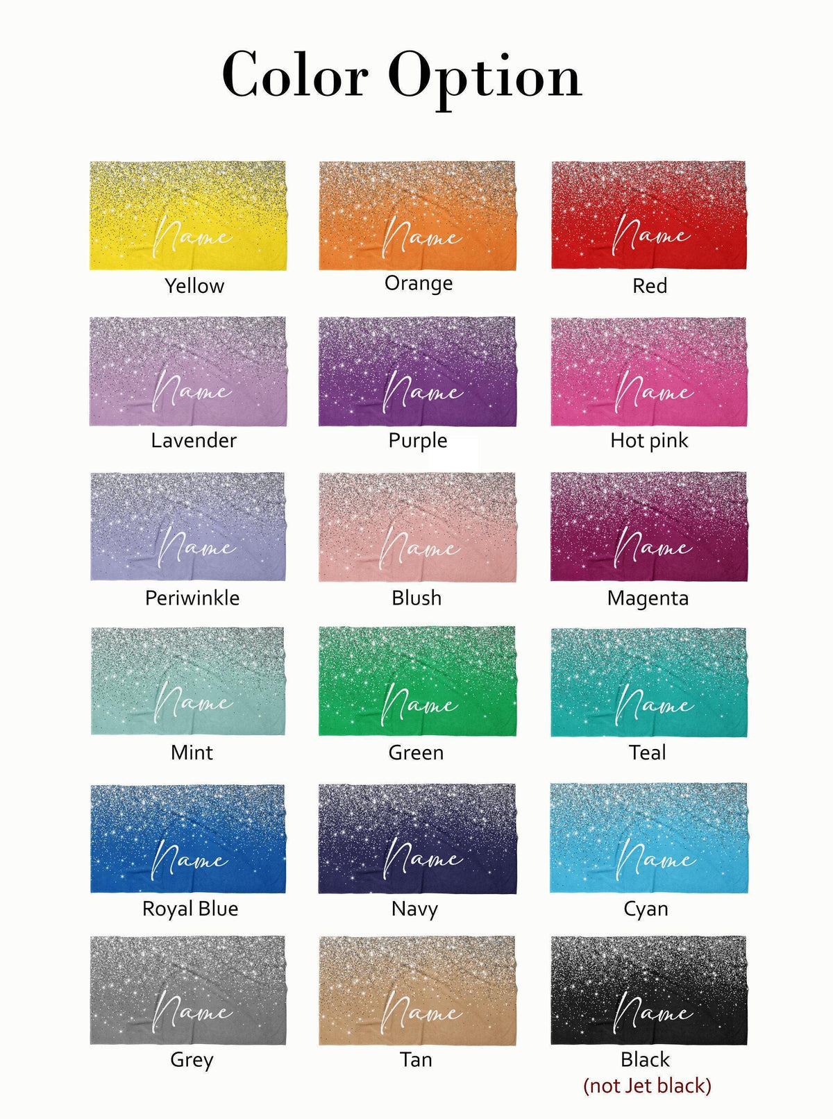 Personalized Silver Glitter Beach Towel: Custom Name, Vacation Gift