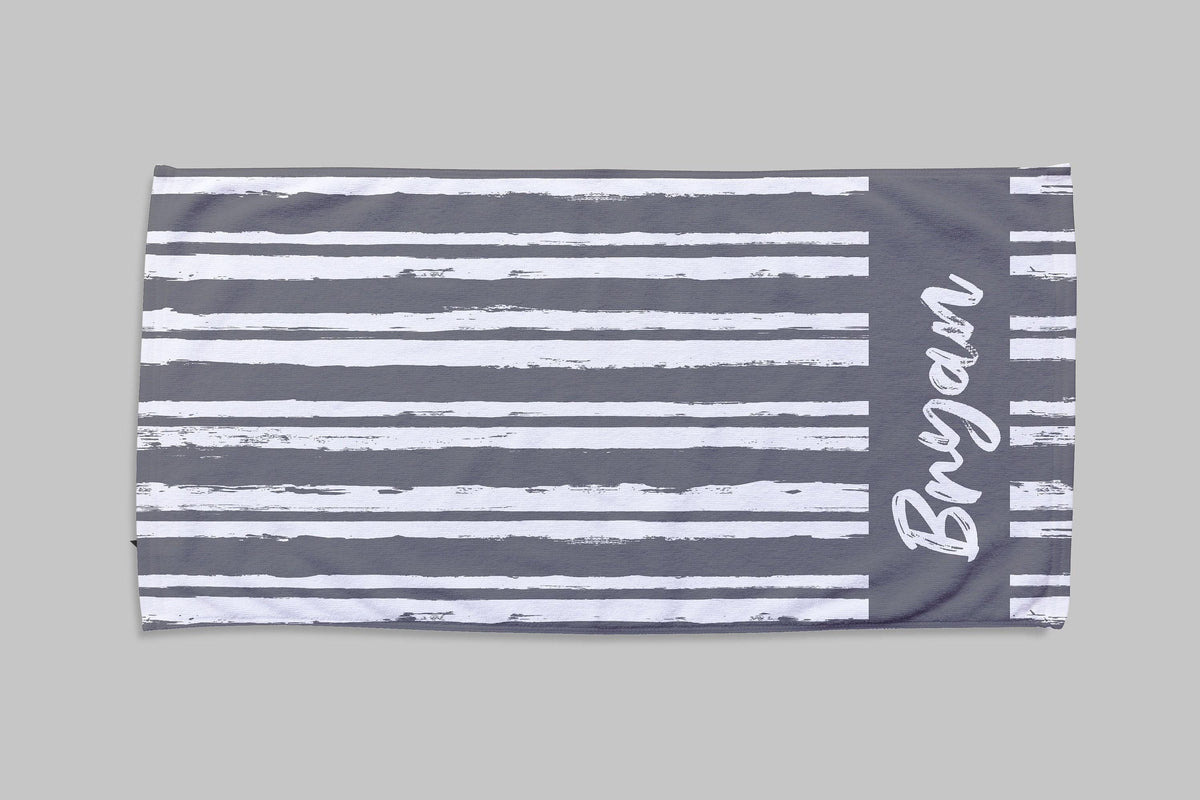 Personalized Script Line Beach Towel: Custom Name Pool Towel
