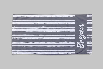 Personalized Script Line Beach Towel: Custom Name Pool Towel
