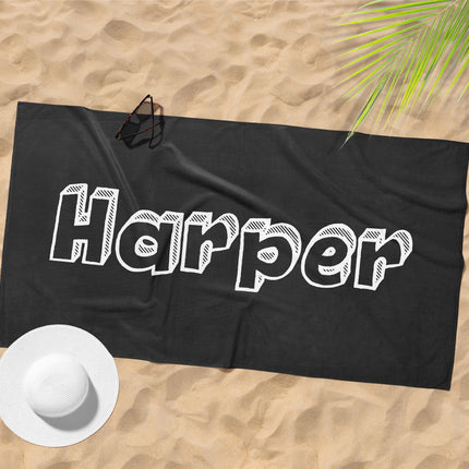 Personalized Kids Hooded Beach Towel: Soft Cotton Lining