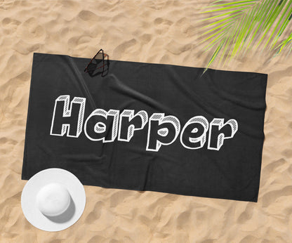 Personalized Kids Hooded Beach Towel: Soft Cotton Lining