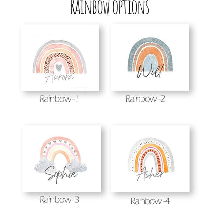 Personalized Rainbow Beach Towel: Custom Name Round Pool Towel