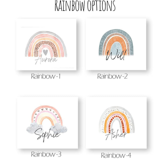 Personalized Rainbow Beach Towel: Custom Name Round Pool Towel