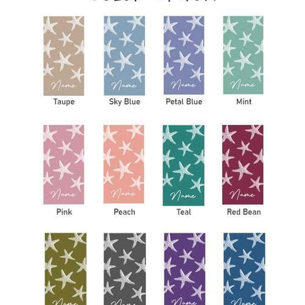 Personalized Beach Towel: Custom Name, Soft Cotton, Summer Accessory