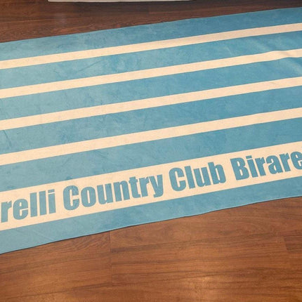 Striped Personalized Beach Towel: Custom Name Vacation Gift