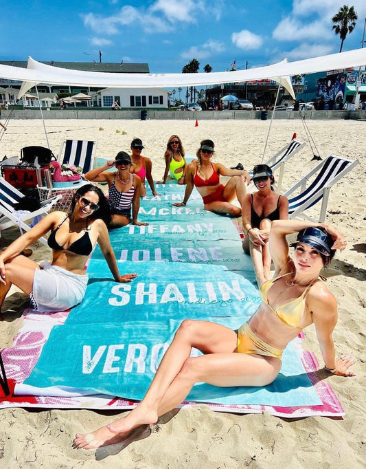Personalized Name Beach Towel: Bold Font, Custom Pool Towel