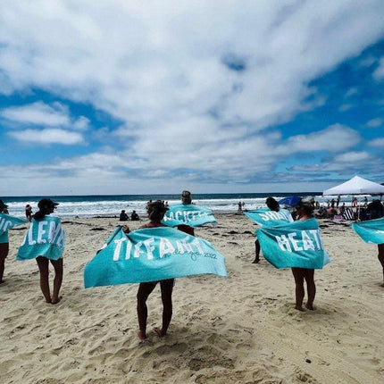 Solid Bold Font Style Personalized Beach Towel Personalized Name Bath Towel Custom Pool Towel Beach Towel With Name Outside Birthday Gift
