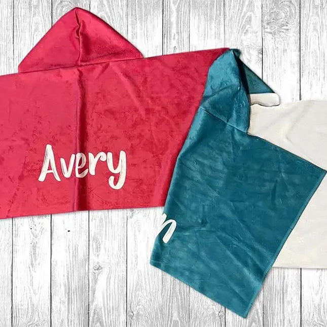 Personalized Beach Towel: Bold Font Custom Name, Vacation Gift