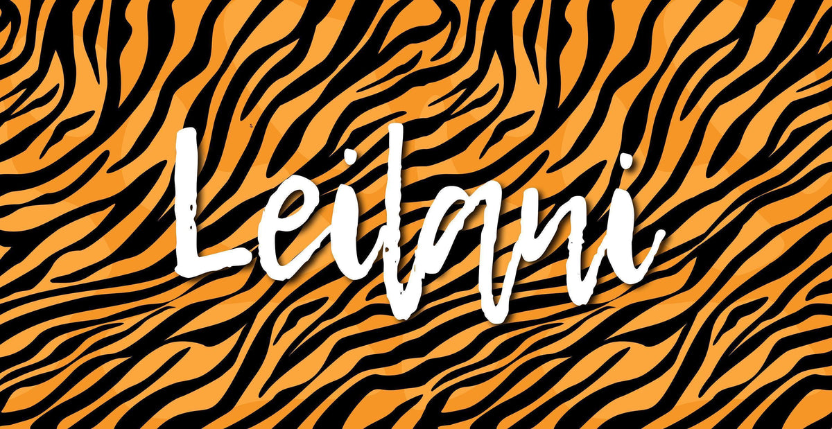 Personalized Leopard Print Beach Towel: Custom Name Pool Towel
