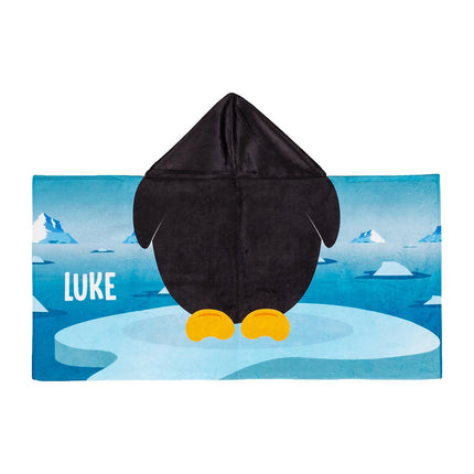 Personalized Spider design Kids Hooded Beach Towel, Soft Cotton Lining